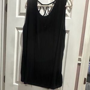 White Birch Black Sleeveless Top